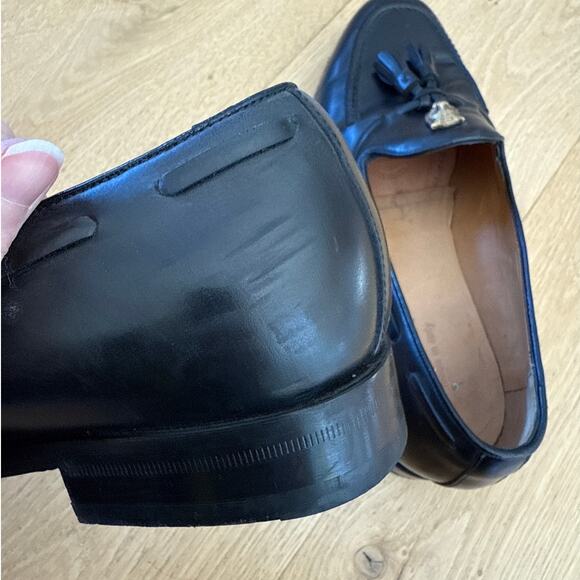 Gucci Men's Tassel Lion Loafers Size US7.5 Black - Picture 9 of 11